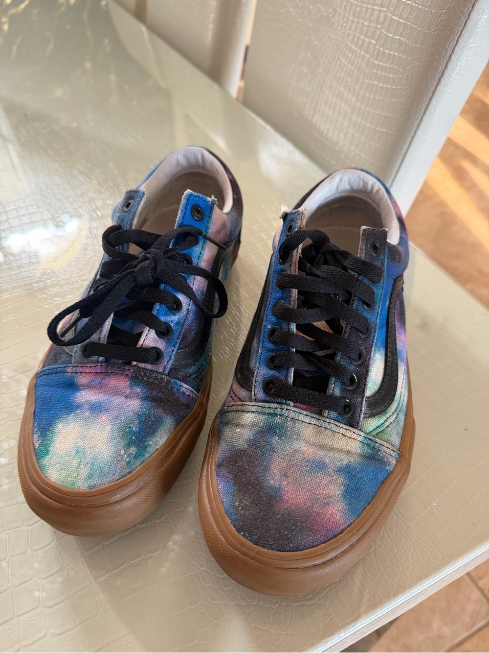 Vans old skool galaxy print men’s skateboard size 9.5
